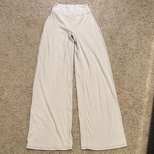 Women's Wide-Leg Cream Pants - Viral Shape Wear!!